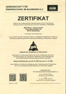Zertifikat GÜB-Mitglied, gültig bis 31.12.23